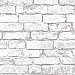Brickwork Light Grey Exposed Brick Wallpaper