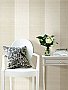 Vova Grey Grasscloth Stripe Wallpaper