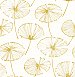Paradise Gold Fronds Wallpaper