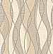 Gyro Beige Swirl Geometric Wallpaper