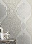 Energico Grey Medallion Wallpaper