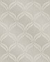 Petals Taupe Beaded Ogee Wallpaper