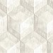 Rustic Wood Tile Cream Geometric Wallpaper