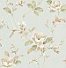 Caen Sage Floral Scroll Wallpaper
