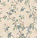 Eloisa Beige Floral Scroll Wallpaper