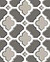 Lido Grey Quatrefoil Wallpaper