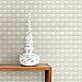 Chet Silver Tile Texture Wallpaper