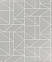 Ina Silver Geometric Wallpaper