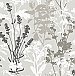 Pippin Grey Wild Flowers Wallpaper
