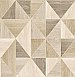 Simpson Light Brown Geometric Wood Wallpaper