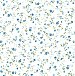 Catlett Blue Floral Toss Wallpaper