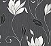Gallagher Charcoal Floral Trail Wallpaper