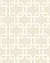 Waldorf Ivory Flocked Links Wallpaper
