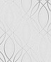 Lisandro Light Grey Geometric Lattice Wallpaper