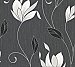 Anais Charcoal Floral Trails Wallpaper