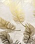 Clemente Gold Foil Feather Wallpaper