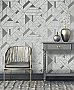Gulliver Silver Marble Geometric Wallpaper