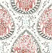 Alistair Red Medallion Wallpaper