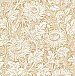 Zinnia Mustard Floral Wallpaper