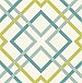 Saltire Emile Turquoise Lattice Wallpaper