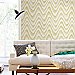Bargello Yellow Faux Grasscloth Wave Wallpaper