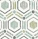 Borneo Light Green Geometric Grasscloth Wallpaper