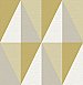 Aspect Yellow Geometric Faux Grasscloth Wallpaper