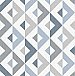 Seesaw Slate Geometric Faux Linen Wallpaper