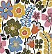 Piper Multicolor Floral Wallpaper