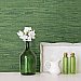 Fiber Green Faux Grasscloth Wallpaper