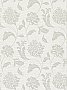 Holiday Light Grey Jacobean Wallpaper