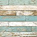 Levi Turquoise Scrap Wood Wallpaper
