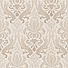 Aquitaine Beige Nouveau Damask Wallpaper