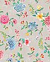 Good Evening Taupe Floral Garden Wallpaper