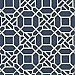 Adlington Blue Geometric Wallpaper