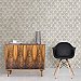 Bowery Silver Ogee Wallpaper