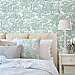 Spinney Teal Toile Wallpaper