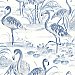 Everglades Blue Flamingos Wallpaper