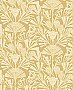 Zorah Mustard Botanical Wallpaper