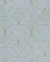 Halcyon Blue Geometric Wallpaper