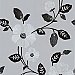 Maddison Silver French Floral Wallpaper