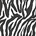 Zebbie White Zebra Print Wallpaper