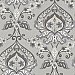 Ashbury Grey Paisley Damask Wallpaper