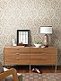 Adelaide Taupe Ogee Floral Wallpaper