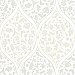 Adelaide Silver Ogee Floral Wallpaper