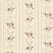 Maury Beige Floral Bouquet Stripe Wallpaper