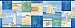 Nantucket Blue Coastal Breeze Collage Border