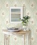 Darby Rose Mint Cameo Wallpaper