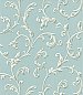 Sylvia Blue Ornate Scroll Wallpaper
