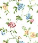 Glenmont White Floral Trail Wallpaper